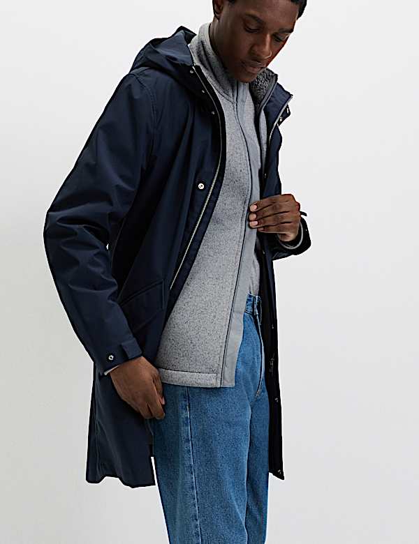 Zip Up Funnel Neck Fleece - GR