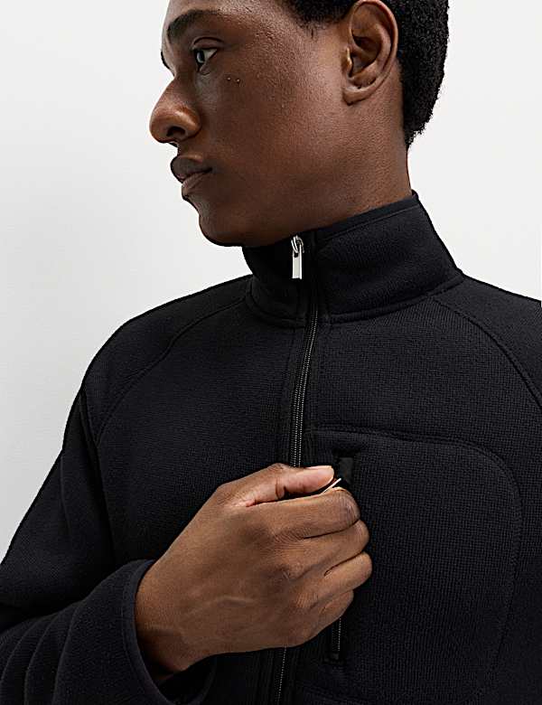 Zip Up Funnel Neck Fleece - US