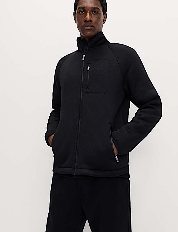 Zip Up Funnel Neck Fleece - US