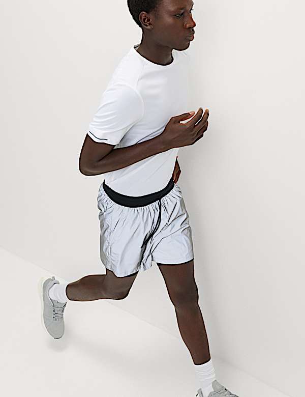 Reflective Two Layer Sport Shorts - CA