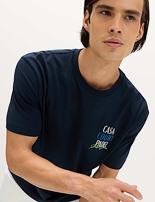 חולצת טי St Etienne Padel מכותנה טהורה - IL