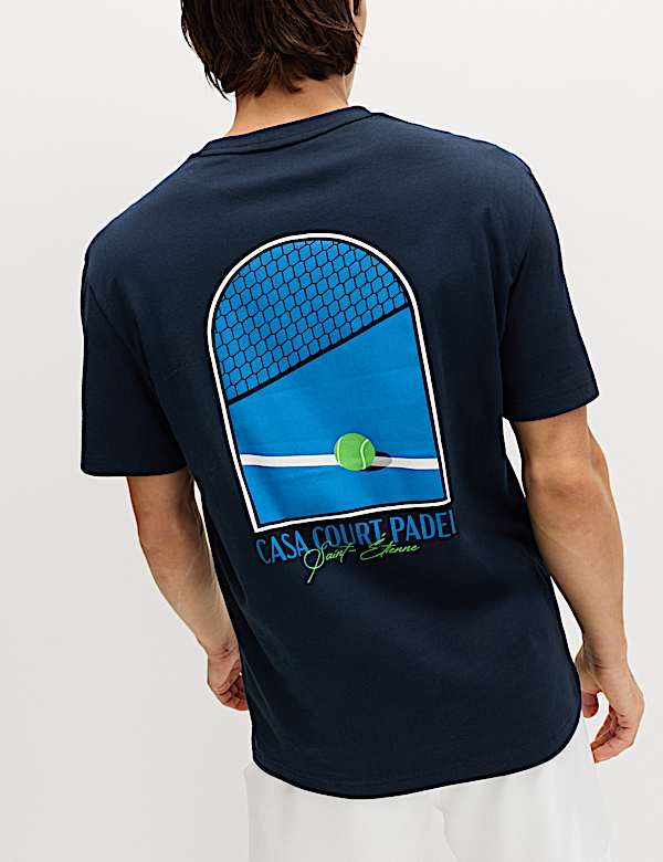 חולצת טי St Etienne Padel מכותנה טהורה - IL