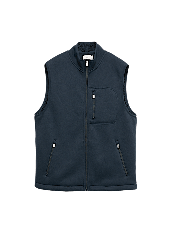 Fleece Lined Funnel Neck Gilet