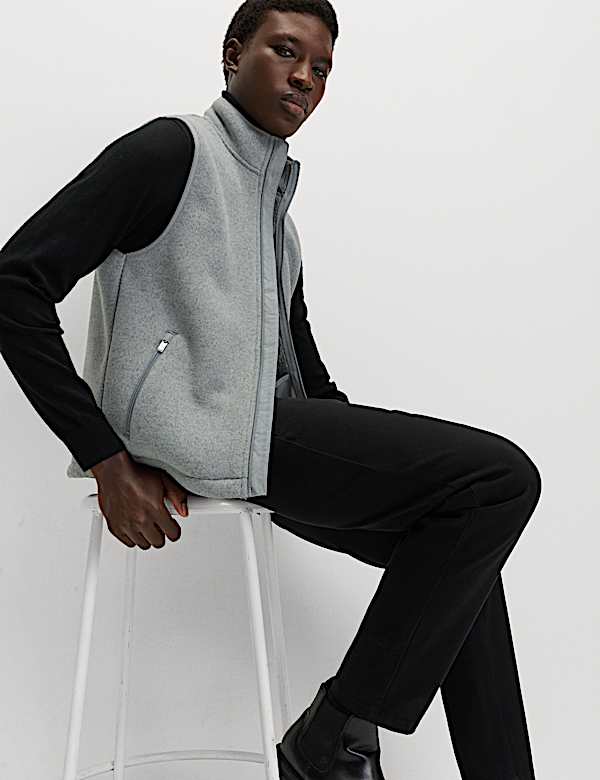 Fleece Lined Funnel Neck Gilet