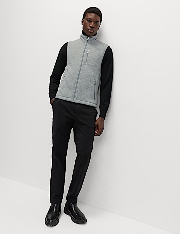 Fleece Lined Funnel Neck Gilet