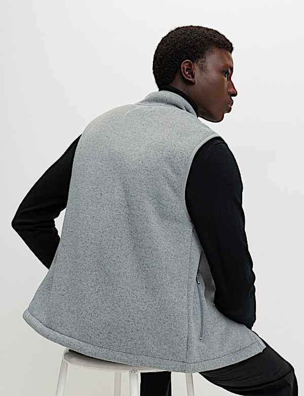 Fleece Lined Funnel Neck Gilet