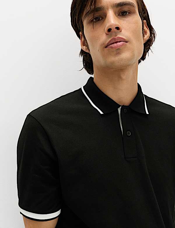 חולצת פולו Club Sports מבד פיקה עשיר בכותנה - IL