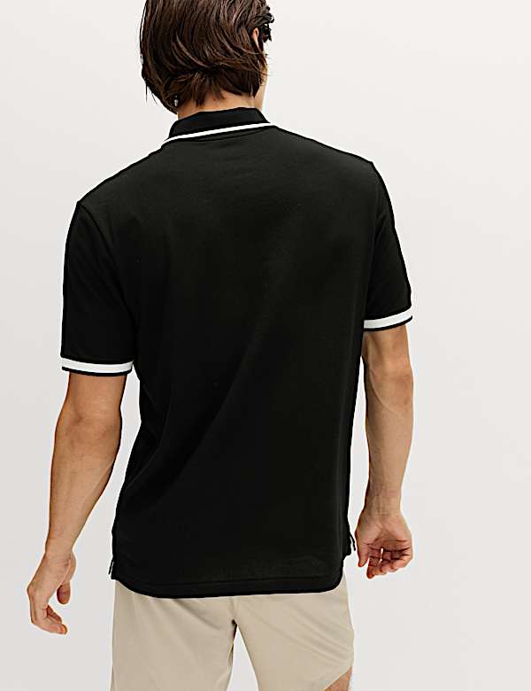 חולצת פולו Club Sports מבד פיקה עשיר בכותנה - IL