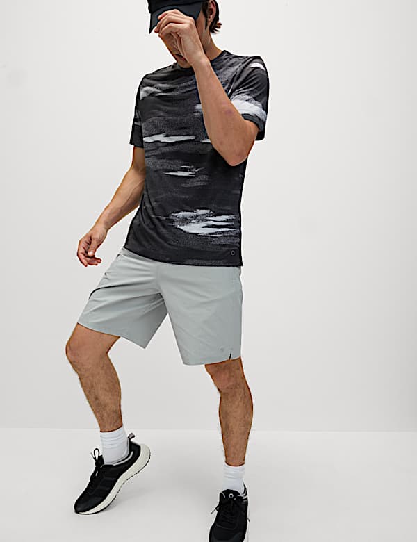 Regular Fit Stretch 9 inch Sports Shorts - CA