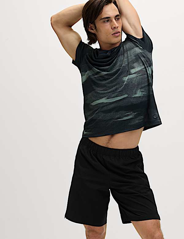 Regular Fit Stretch 9 inch Sports Shorts - ES