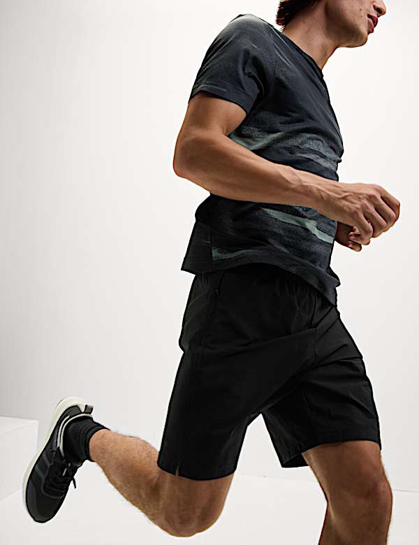 Regular Fit Stretch 9 inch Sports Shorts - ES