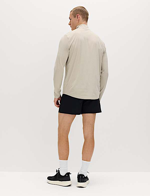 Supersoft Funnel Neck Half Zip Top - AU