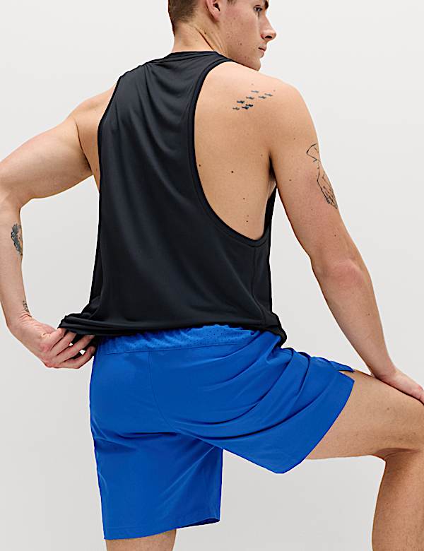 Regular Fit 7 Inch Stretch Sports Shorts - SE
