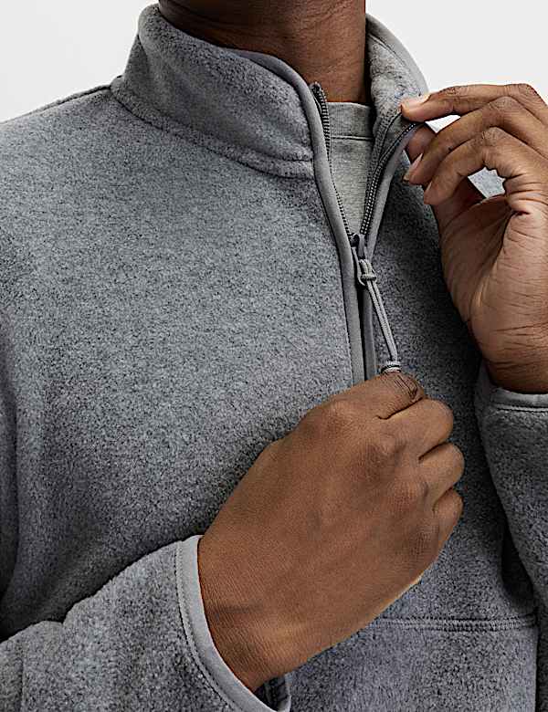 Half Zip Textured Fleece