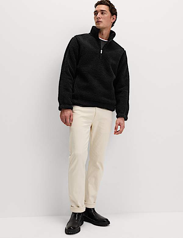 Fleece Windproof Half Zip Jacket - IL