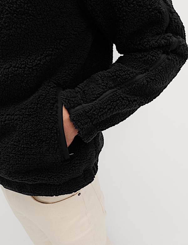 Fleece Windproof Half Zip Jacket - IL