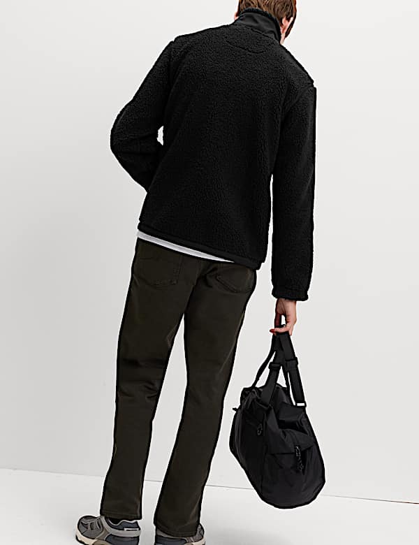 Windproof Zip Up Fleece Jacket - US