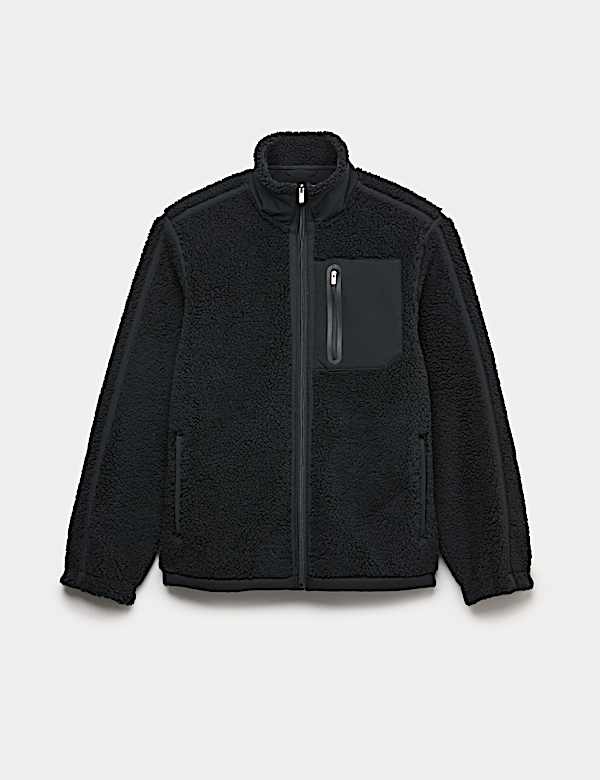 Windproof Zip Up Fleece Jacket - US