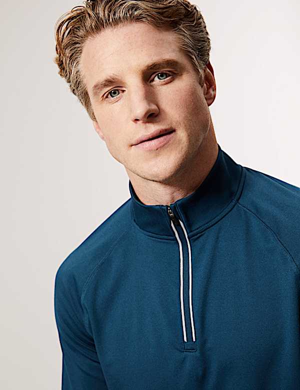Half Zip Long Sleeve Top