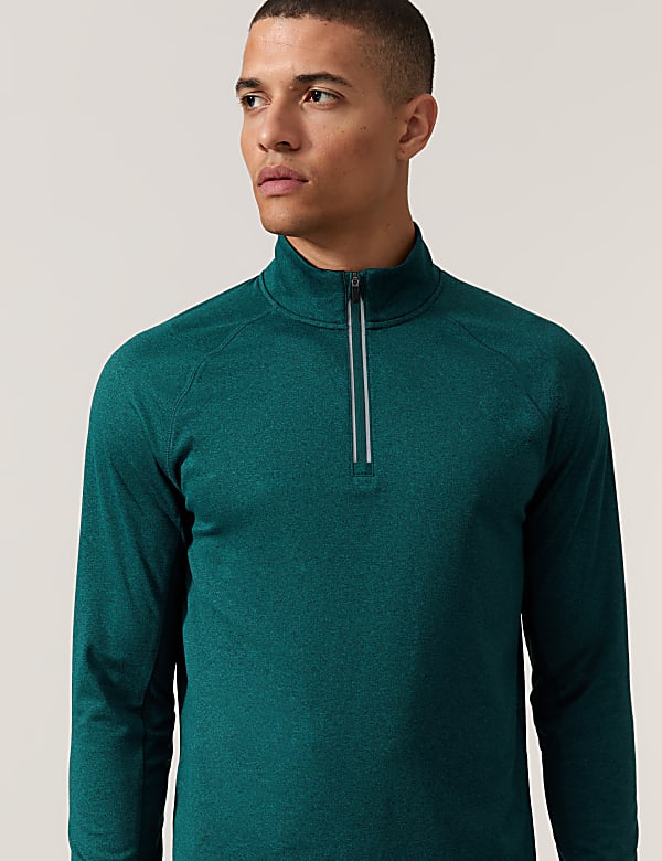 Half Zip Long Sleeve Top