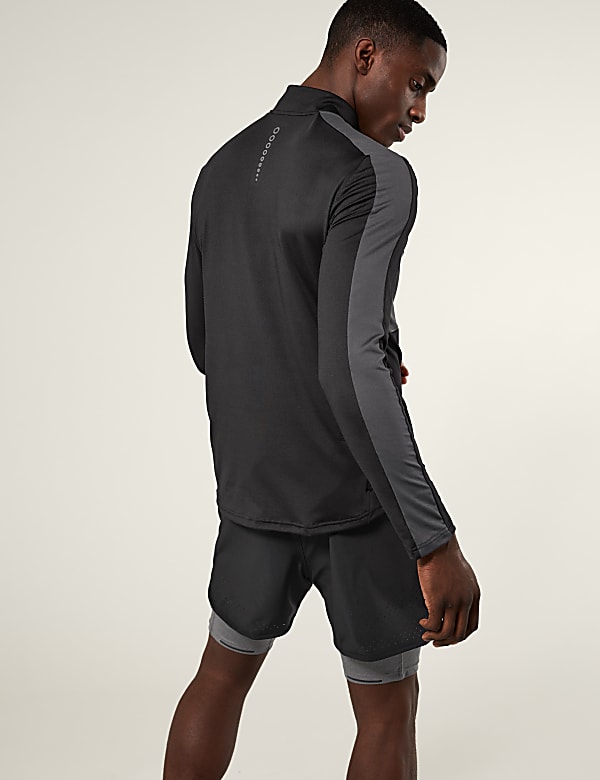 Colour Block Half Zip Top - JP