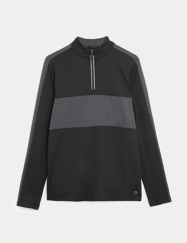 Colour Block Half Zip Top - JP