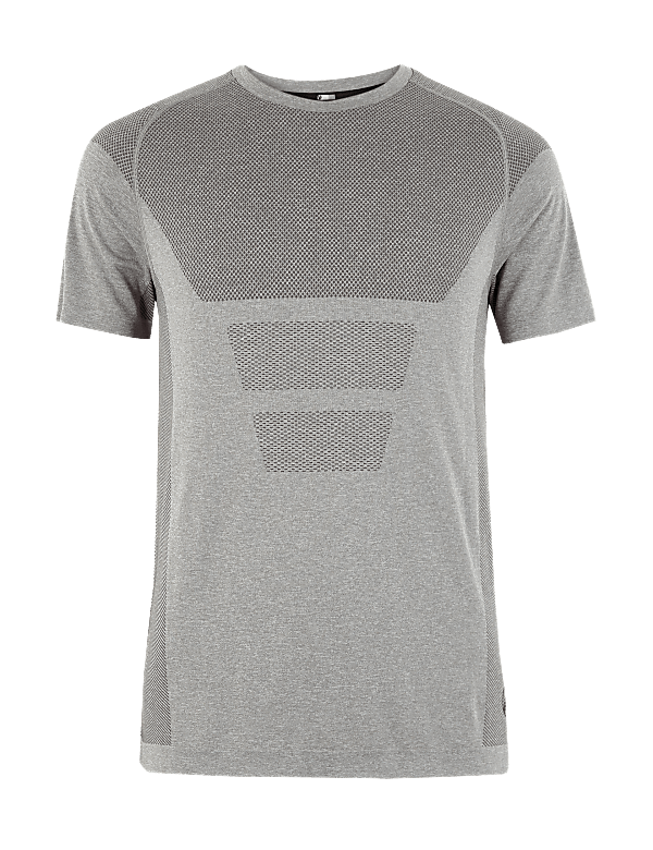Active Reflective Trim Seam Free T-shirt