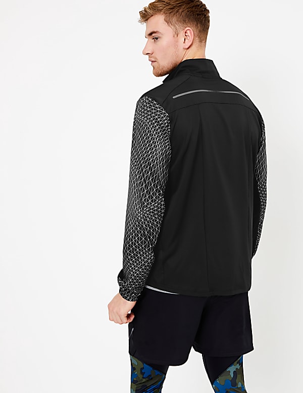 Active Zip Through Spiderweb Design Jacket