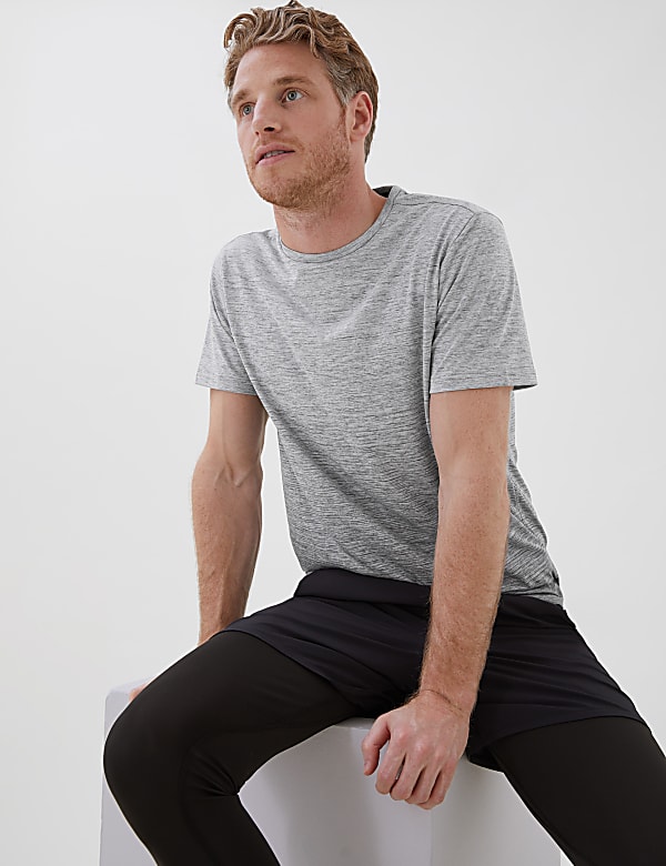 Slim Fit Ombre Training T-Shirt