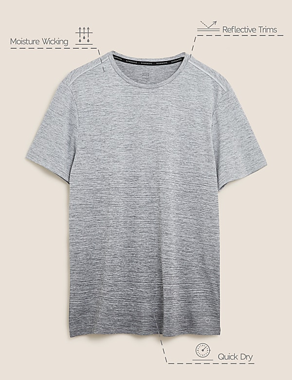 Slim Fit Ombre Training T-Shirt