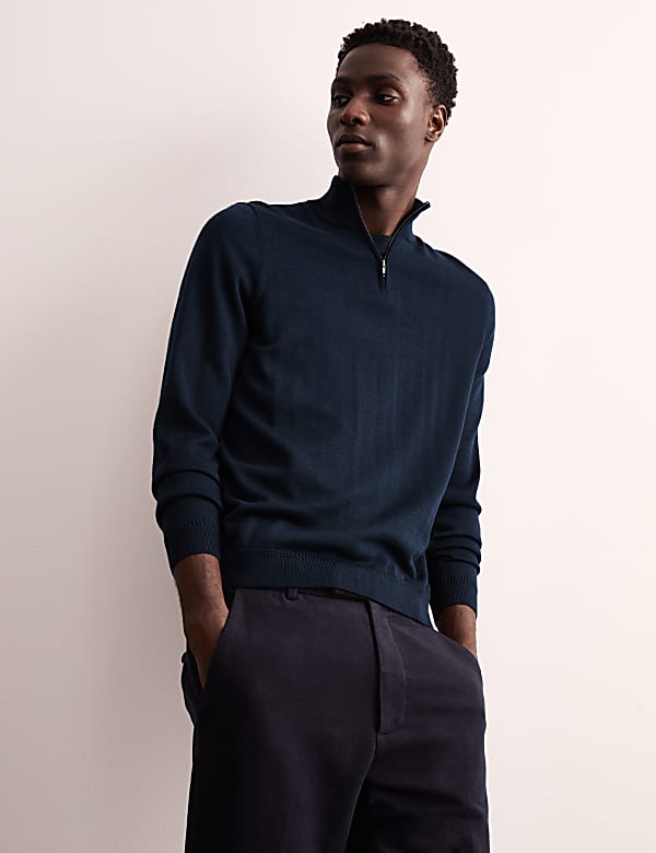 Merino wool zip up sweater clearance