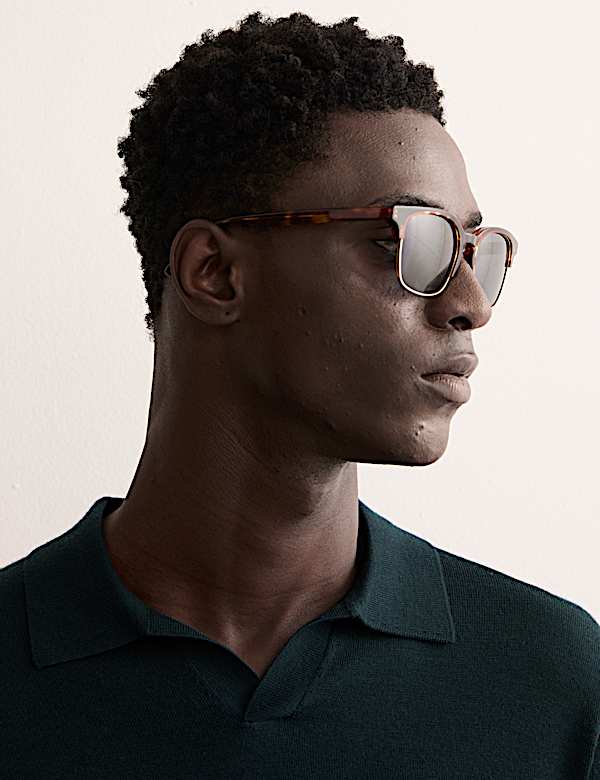 Polo de punto de lana merino con seda - ES