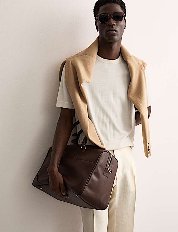 Merino Wool Rich Knitted T-Shirt with Silk - AU