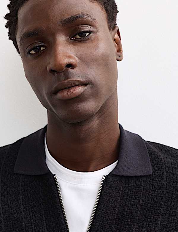 Pure Extra Fine Merino Wool Knitted Jacket - AU