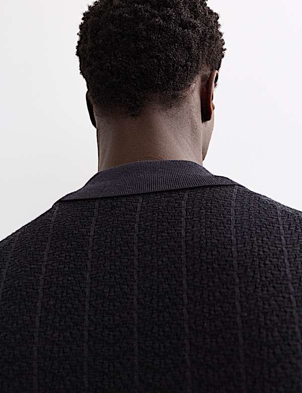 Pure Extra Fine Merino Wool Knitted Jacket - AU