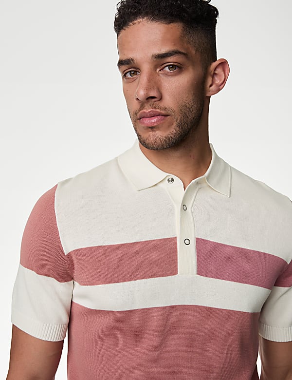 Cotton Rich Knitted Polo Shirt