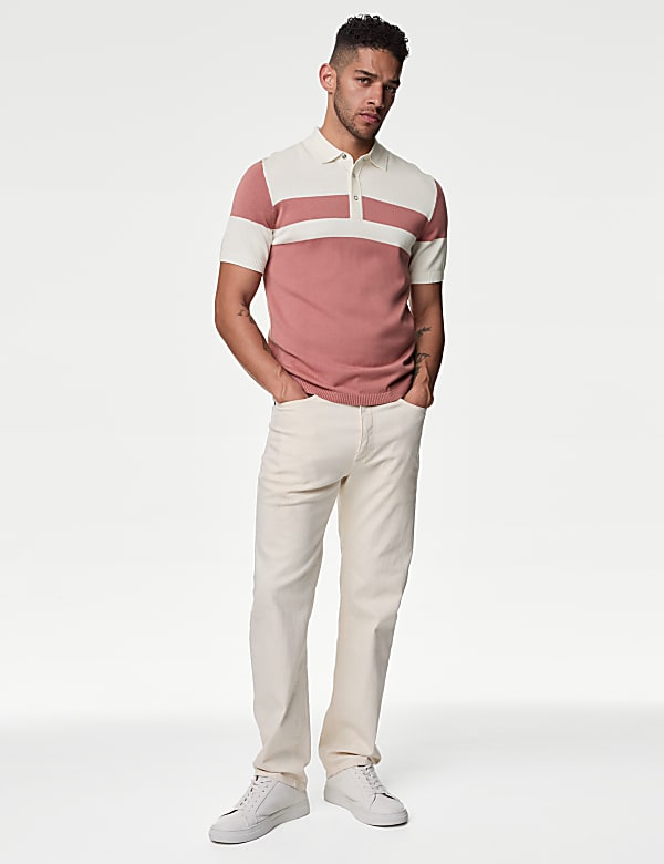 Cotton Rich Knitted Polo Shirt