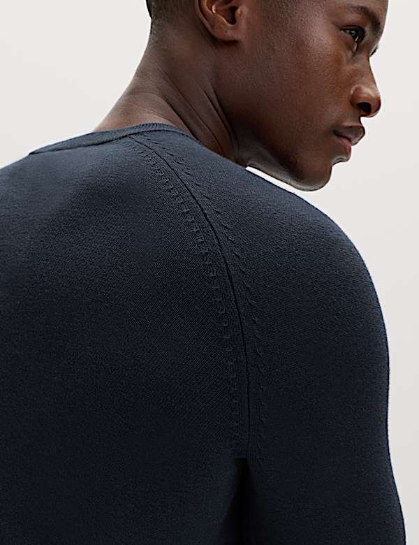 Pure Cotton Crew Neck Jumper - ES
