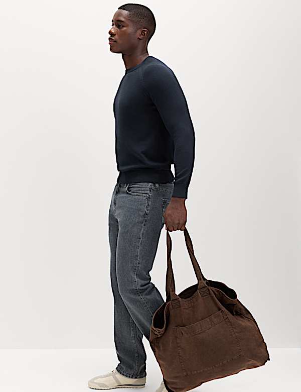 Pure Cotton Crew Neck Jumper - ES