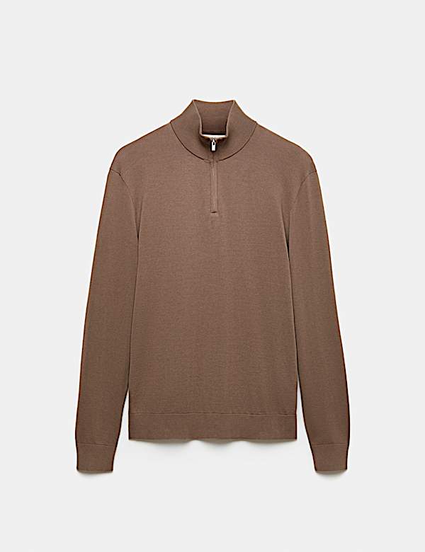 Pure Cotton Half Zip Jumper - RS