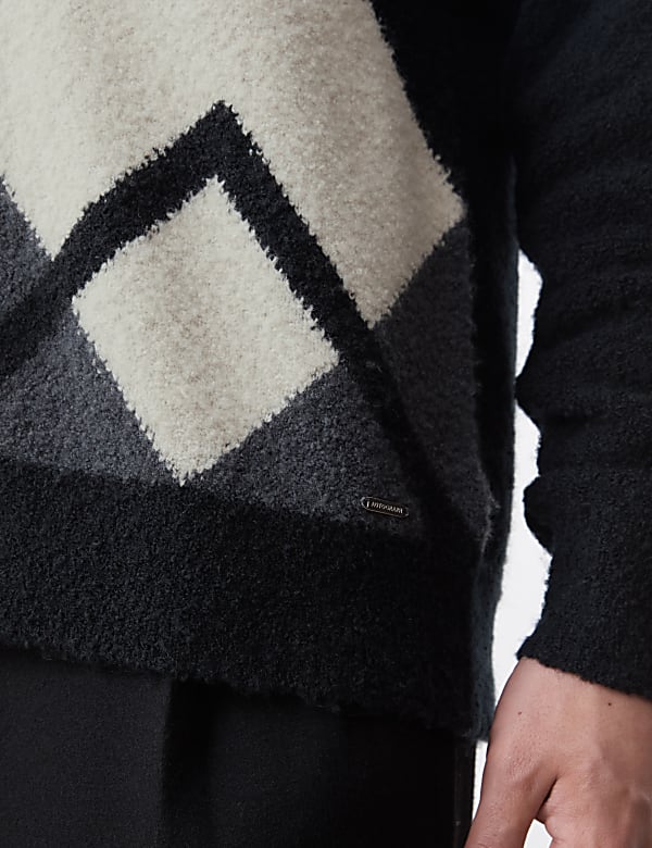 Merino Wool Rich Boucle Cardigan
