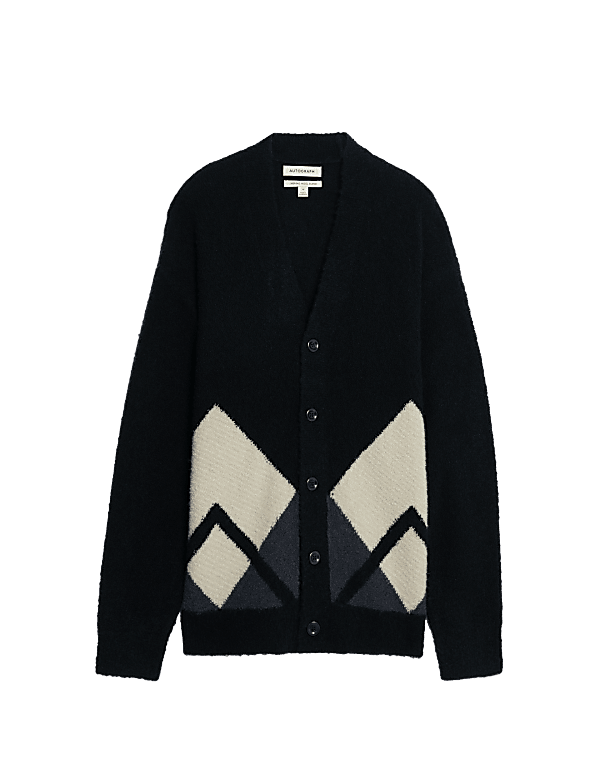 Merino Wool Rich Boucle Cardigan