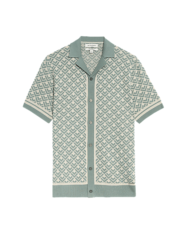 Cotton Rich Short Sleeve Knitted Polo Shirt