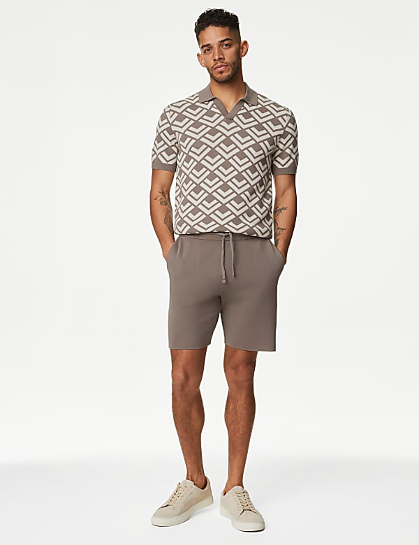 Cotton Rich Knitted Shorts - AL