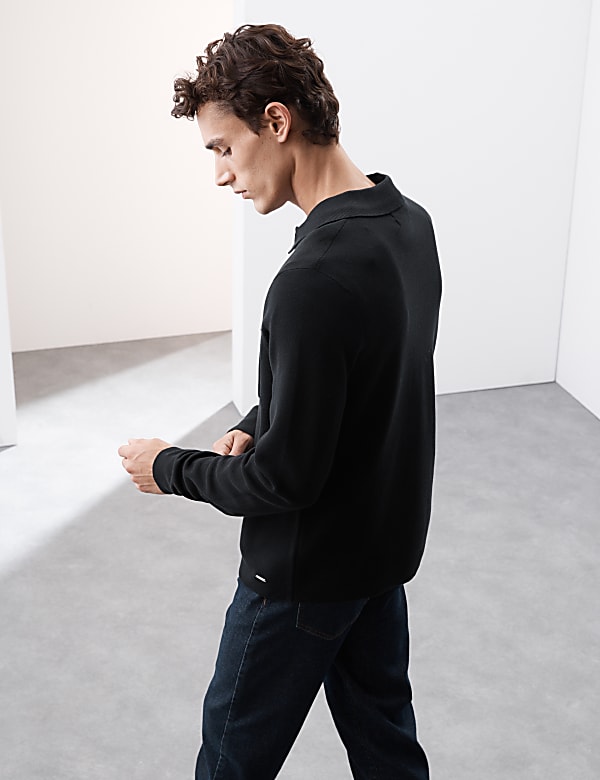 Cotton Rich Knitted Polo Shirt - KG