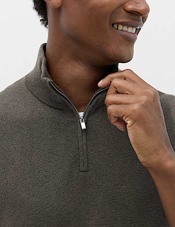 Air-Yarn Half Zip Jumper - MV