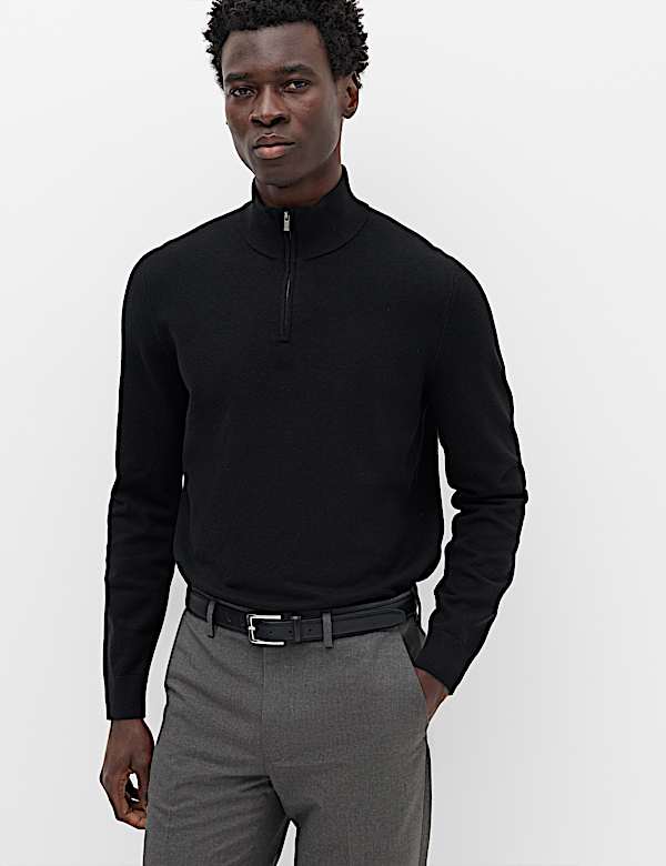 Air-Yarn Half Zip Jumper