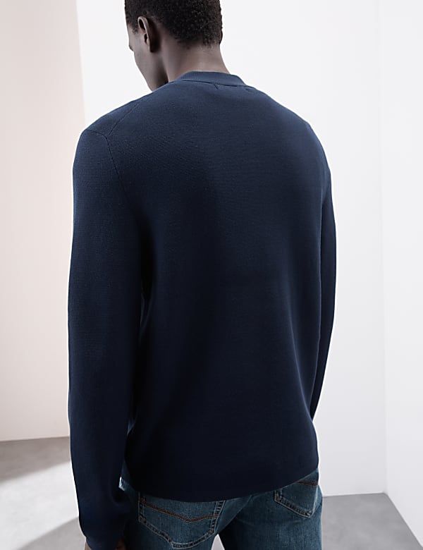 Half Zip Mock Neck Jumper - JO