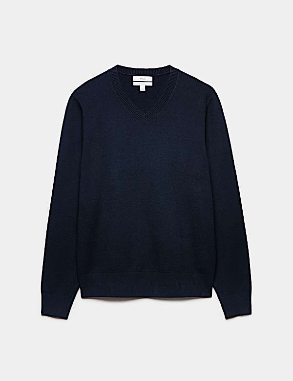 Sweter z przędzy air z dekoltem w serek - PL