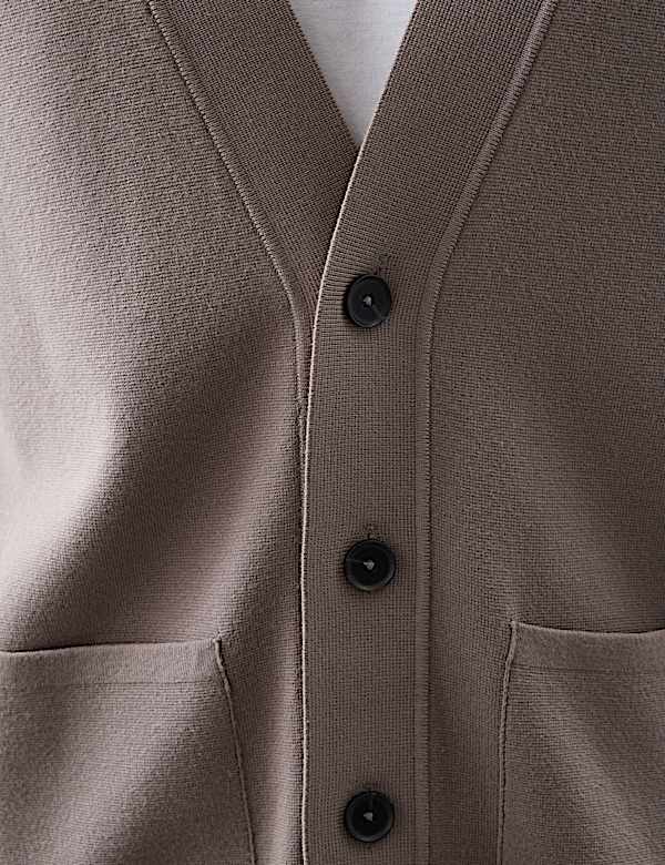 Relaxed Fit V-Neck Cardigan - UA